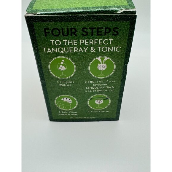 Unmistakably Tanqueray New in Box Green Glass 5" tall - Picture 3 of 5